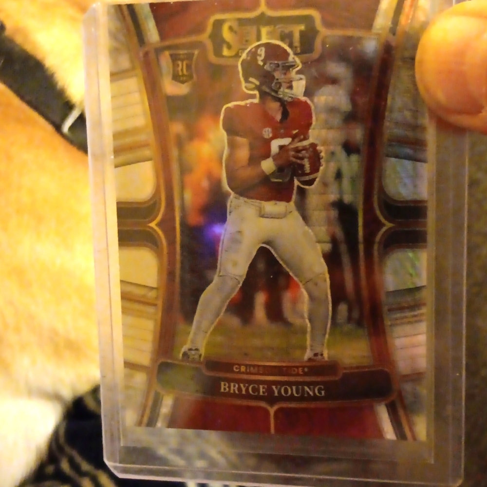 2023 Panini Select Draft Picks Bryce Young Silver Hyper SP